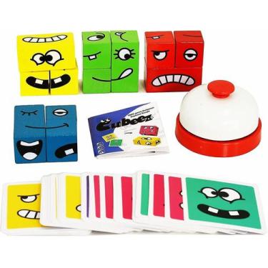 Imagem de O mais novo cubo de mudança de rosto de madeira de blocos de quebra-ca