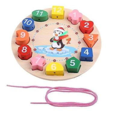Imagem de Brinquedo educativo Puzzle Alarm Clock Jigsaw para crianças - Gloome S