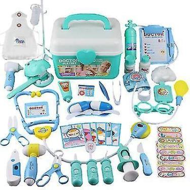 Imagem de Kit médico de estetoscópio Doctor Kit Toys com 44 peças - Gloome Store