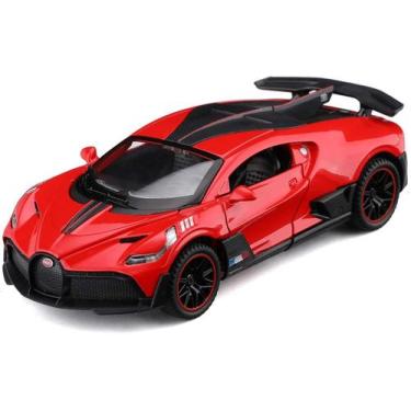 Imagem de Carro fundido sob pressão Bugatti Divo Zinc Alloy 1:32 com LED para cr