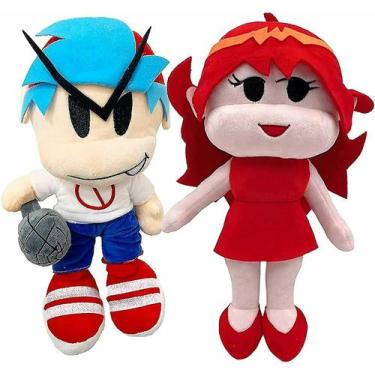 Imagem de Conjunto de 2 peças de brinquedo de pelúcia Fnf Girlfriend and Boyfrie