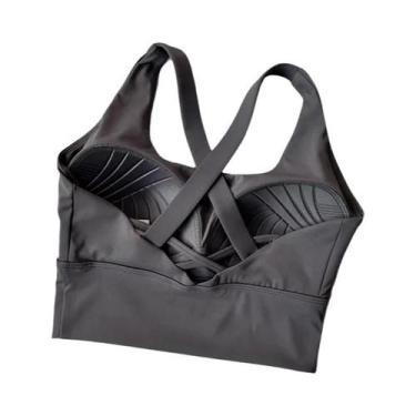 Imagem de Sutiã Esportivo De Alta Intensidade À Prova De Choque Com Bojo Fixo E 