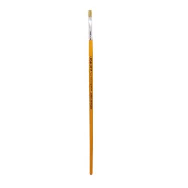 Imagem de Pincel Escolar Chato Longo Individual 815-04 Blister Leonora, Amarelo