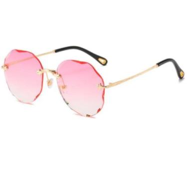 Imagem de Óculos De Sol Aviador Feminino Degradê Ondulado Uv400 - MORIÓLLI ARTIG