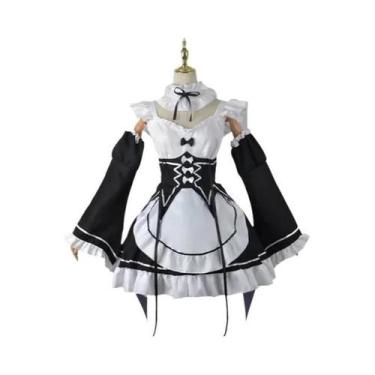 Imagem de Fantasia De Cosplay Anime Ram Brake Preta Para Mulheres E Meninas, Ves