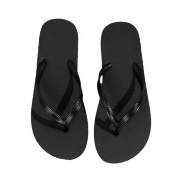 Imagem de Chinelo Feminino Casual De Verão Em EVA Antiderrapante Leve De Cor Sól