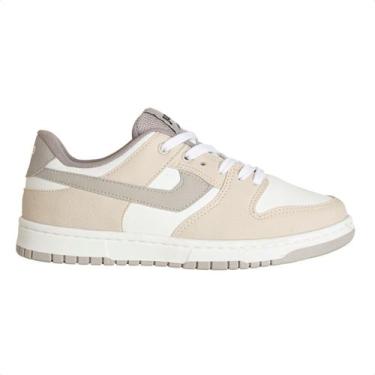 Imagem de Tenis Street Masc Jump Rkt520-01, Branco, Bege, Cinza, 40