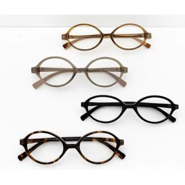 Imagem de Armações De Óculos Para Grau Feminino Oval Inspiração Miumiu - Genéric