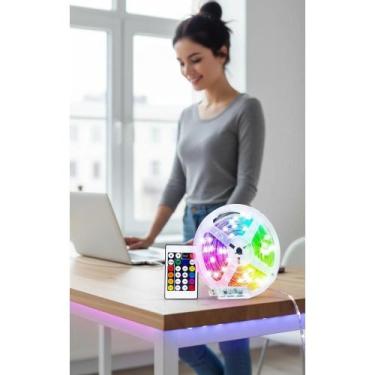 Imagem de Fita LED RGB 20m App Controle, 5V, Impermeável IP68 - Congratulations 