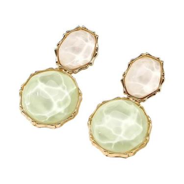 Imagem de Brincos De Resina Femininos De Verão Da Moda: Joias Criativas Com Onda