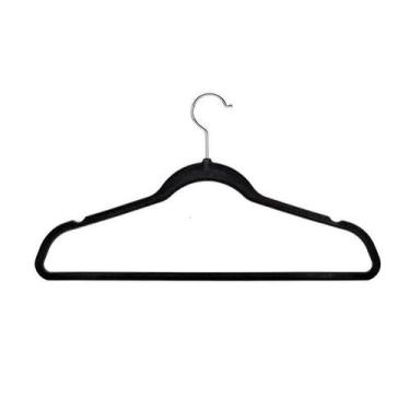 Imagem de Cabide de Veludo Slim 45cm Preto 10 pecas - CVAPR45010 - LOLADECOR