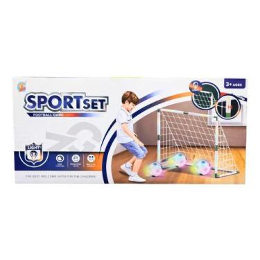 Imagem de Kit Futebol Trave de Gol com Led e Bola 3 Pçs ZG270-408 - COML Belator