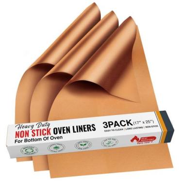 Imagem de Forros de forno ThreadNanny, pacote com 3, 43 x 64 cm, cobre pesado