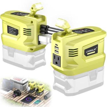 Imagem de Inversor de energia LIVOWALNY 200W 18V para AC 110V Adaptador USB-C