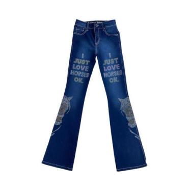 Imagem de Calça Feminina Country West Dust Jeans Silmaria Flare  Ref. 27916, 36