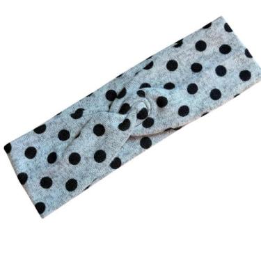 Imagem de Faixa de Cabelo com Estampa de Poá Colorido - Pistache Acessórios, Cin
