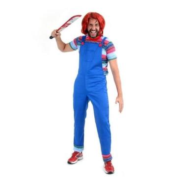 Imagem de Fantasia Chucky Adulto O Boneco Assassino de Halloween - Sulamericana,