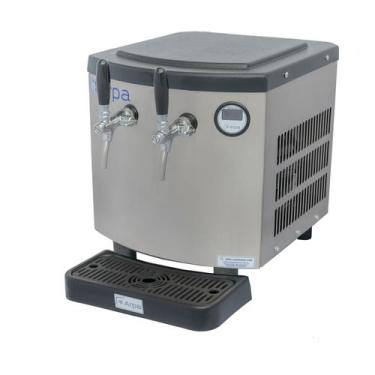 Imagem de Chopeira Elétrica Inox 2 Torneiras 70 Litros Por Hora ST - Arpa, 110V