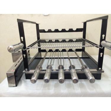 Imagem de Grill Aço Carbono  Frente Aço Inox Motor Removível - Rotary