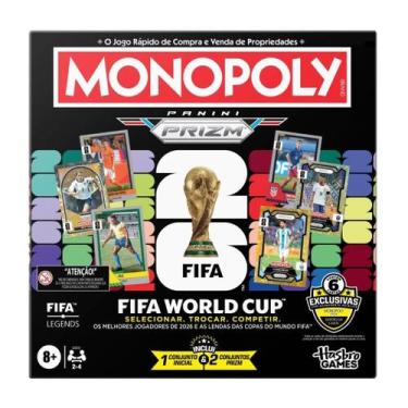 Imagem de Jogo de Tabuleiro Monopoly Panini Prizm Copa do Mundo FIFA Hasbro Orig
