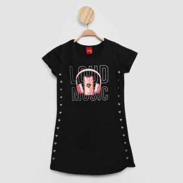 Imagem de Vestido Infantil Kyly Loud Music - aquarrelamoda