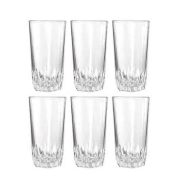Imagem de Jogo copos vidro  6pcs 225ml - UtilBazar