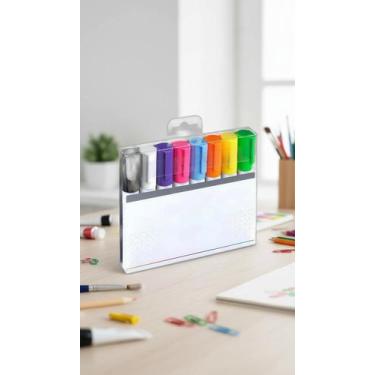 Imagem de Kit 8 Canetas Giz Líquido Artístico Cores Vibrantes - Congratulations 