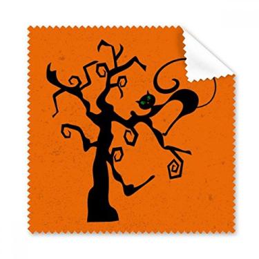 Imagem de Pano de limpeza laranja Hallowmas Árvore de gato Halloween 5 peças