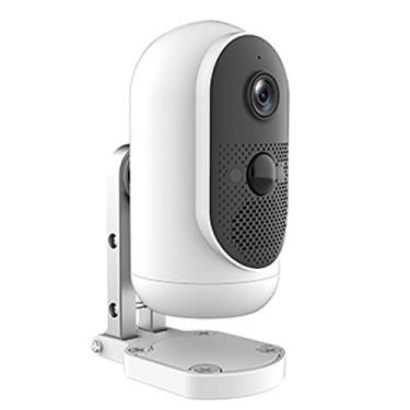 Imagem de Câmera de segurança externa, câmera IP wireless CCTV WiFi alimentada por bateria recarregável com visão noturna 1080P, slot para cartão micro SD de detecção de movimento PIR 2 vias