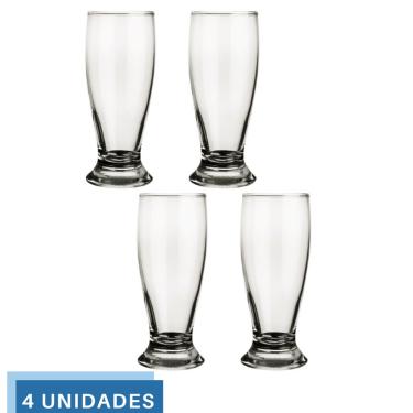 Imagem de Jogo 4 Copo 200ml Munich Cerveja Bar Restaurante Chopp Nadir