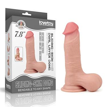 Imagem de Pênis Realístico 19,5cm Camada Dupla – LOVETOY SLIDING-SKIN DUAL LAYER DONG