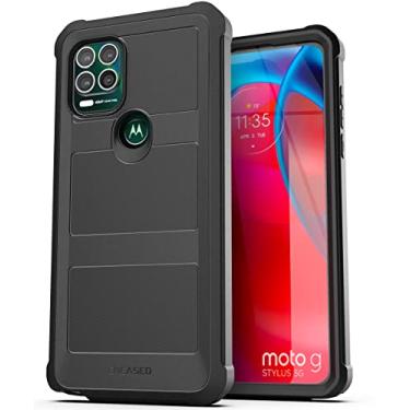 Imagem de ENCASED Capa Falcon Armor para Moto G Stylus 5G, capa protetora resistente de corpo inteiro (preto)