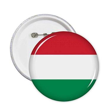 Imagem de Broche de bandeira nacional da Hungria Europa país alfinetes emblema botão decoração acessório 5 peças