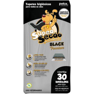 Imagem de Tapete Higiênico Super Secão Black Premium - 30 unidades