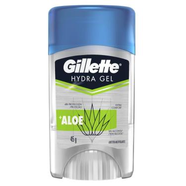 Imagem de Desodorante Antitranspirante Hydra Gel Gillette Aloe Aplicação Transparente Masculino com 45g 45g