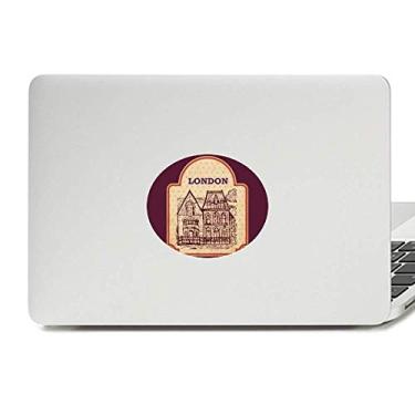 Imagem de Adesivo para notebook com emblema de vinil e desenho de Londres do Reino Unido