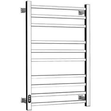 Imagem de Aquecedor De Toalhas Elétrico Com Temporizador Embutido, Toalheiro Aquecido Montado Na Parede Para Toalheiro Aquecido No Banheiro E Opções De Encaixe, Aço Inoxidável 31 X 20 Polegadas,Collector88