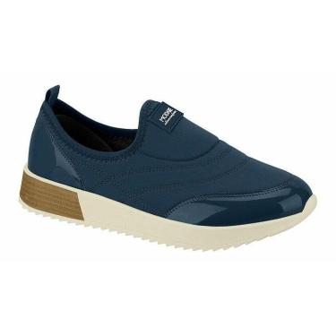Imagem de Tênis Slip On Modare Casual Sola Branca Azul Marinho-Feminino