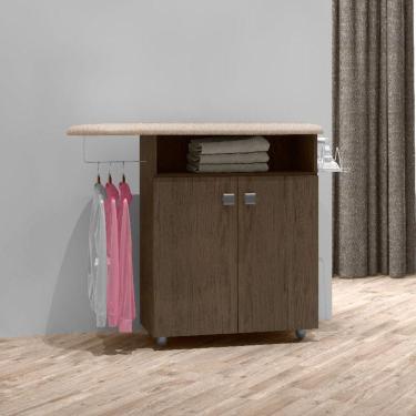 Imagem de Tábua de Passar Roupa Bianca com Portas Cor Castanho - AJL Móveis