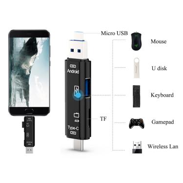 Imagem de Multifunções Memory Card Reader  OTG Card Reader  Adaptador  Acessórios do telefone móvel  USB 2.0