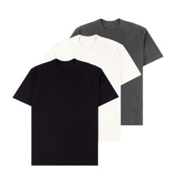 Imagem de Kit 3 Camisetas Oversized Unissex - Young Hope