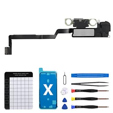 Imagem de CYKJGS Kit de reparo OEM para iPhone X Ear Speaker Substituição para iPhone 10 Novo Módulo de Fone de Ouvido Frontal com Sensor de Proximidade Sensor de Luz Ambiente Parte Cabo Flexível Conector Kit