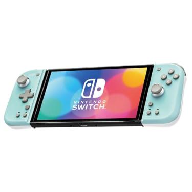 Imagem de HORI Nintendo Switch Split Pad Compact (Mint Green x White) - Ergonomic Controller for Handheld Mode - Officially Licensed by Nintendo