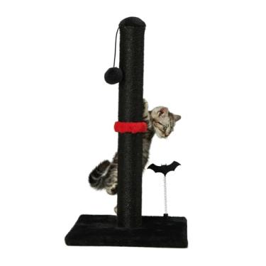 Imagem de MECOOL Poste arranhador vertical de sisal premium para gatos e gatinhos, preto