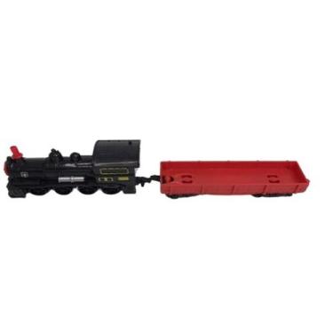 Imagem de Trem Locomotiva Trilho brinquedo a Pilha 9 Pç resistente - Filó Modas,