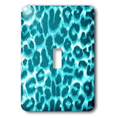 Imagem de 3dRose lsp_30864_1 Interruptor de alternância fashion estampa animal leopardo turquesa, multicolorido