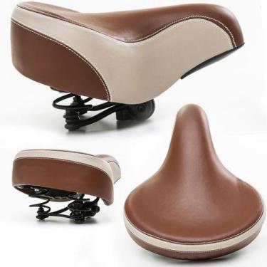 Imagem de Selim Conforto Vintage/Retrô/Beach - 2 Molas - WL6005 Marrom - Yamada