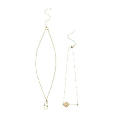 Imagem de Bioworld Conjunto de colar de 2 peças com pingente G da Wicked