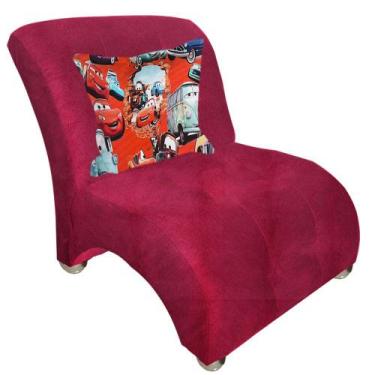 Imagem de Poltrona Infantil Bia C/ Uma Almofada Vermelho - BEATRIZ DECOR