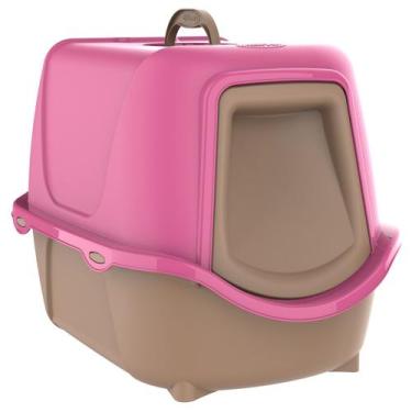 Imagem de Caixa de Areia Fechado Sanitario Plast Pet Wc Cat New Gold - PlastPet,